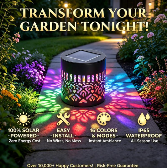 LumaMandala™ Solar Projector Light